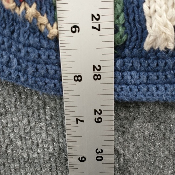 Portraits by Northern Isles Women's Sweater Vest Blue Small Sleeveless Hand Knit - Picture 10 of 11